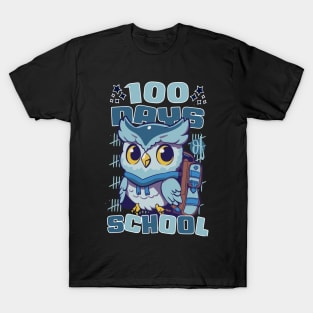 100 days of school featuring a Cute owl with a bagpack #3 T-Shirt